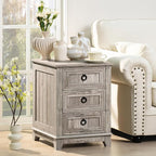Joaxswe Farmhouse Night Stand Set of 2, Dresser - Image 5