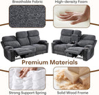 HAOMARKETS 3-Piece Power Recliner Sofa Set - Image 7