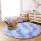 Amdrebio Purple Rainbow Round Rug 6Ft - Image 4
