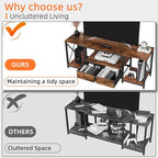 GYIIYUO TV Stand with Fabric Drawers - Image 3