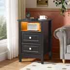 Bonnlo Black Nightstand Set of 2 - Image 8