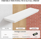 Fun Memories Floating Shelves 36 Inch Long, 9.3 Inch Deep Classic Crown Molding - Image 6