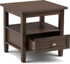 SIMPLIHOME Warm Shaker Solid Wood 20 inch Wide Transitional-Style End Tables in - Image 2