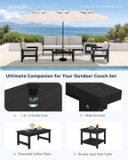 SERWALL HDPE Patio Furniture Set - Image 6
