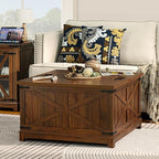 Joaxswe Farmhouse Coffee Table Set of 3, Furniture Set, Coffee Table - Image 2