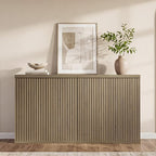 SICOTAS Buffet Cabinet with Storage Accent Sideboard Modern Credenza with Doors - Image 2