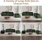 mikibama Modular Sectional Sofa, 111.5 Inch L Shaped Couch Set - Image 9