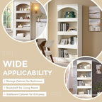IFGET 76" Tall Arched Bookcase - Image 5