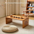 Folding Coffee Table, Japanese Floor Table, Low Bamboo Desk - Image 6