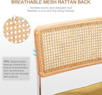 Zesthouse Rattan Dining Chairs Set of 6, Mid Century Modern Dining Room Chairs - Image 3