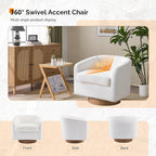 VINGLI 360°Swivel Accent Chairs Set of 2 - Image 5