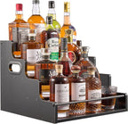 YQBRAO 4-Tier Liquor Bottle Display Shelf, Coffee Syrup Rack Organizer by Unknown