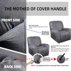 ANARACHON Leather Look Oversize Recliner Chair Covers, Thick 4 Pieces Recliner - Image 7