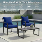 24x24 Inch Outdoor Chair Cushions Set of 2, Patio Furniture Cushions - Image 2