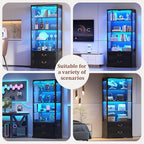 TAGELIER Glass Display Cabinet - Image 8