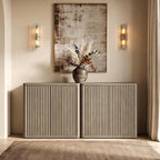 SICOTAS Buffet Cabinet with Storage 103.8" Sideboard Accent Modern Credenza - Image 8