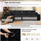 135" Cloud Sectional Couch - Image 6