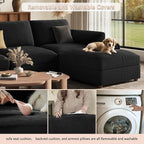 EASE MOOSE Oversized Sectional Modular Sofa, Large U Shape Sectional Couch Wide - Image 8