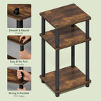 Furinno Turn-N-Tube Side Table, 3-Tier End Table - Image 5