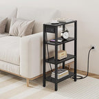 TUTOTAK Narrow Side Table with Charging Station, Small End Table with USB Ports - Image 8