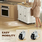 HOMCOM Kitchen Island Cart - Image 6