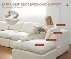 GRUSIGN 141'' Oversized Boneless Cloud Couch - Image 5