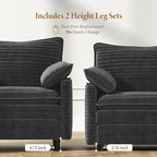 Vesgantti 74" Loveseat Sofa for Living Room, Comfy Cloud Couch Deep Seat - Image 3