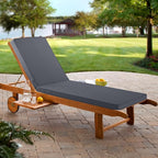 Chaise Lounge Cushion for Outdoor Furniture, Waterproof Fade and Tear Resistant - Image 2