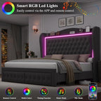 King Bed Frame 55" Tall Headboard - Image 4