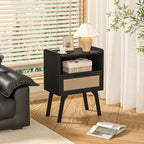 Lerliuo Rattan Nightstand, Bedside Table - Image 6