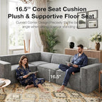 Novilla Modular Sectional Sofa, No Assembly Cloud Sectional Couch - Image 13