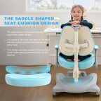 ERIYA Kids Desk Chair, Ergonomic Chair: Height-Adjustable, Double Back Support - Image 4
