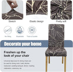 BIETYONE Stretch Dining Chair Covers Set of 8, Soft Removable Washable Kitchen - Image 3