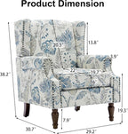 Pia Ricco High Back Floral Accent Chair - Image 2