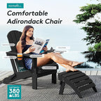 SERWALL HDPE Folding Adirondack Chair - Image 5