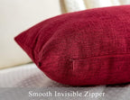 Stellhome Christmas Decorative Burlap Throw Pillow Covers Square Solid - Image 4