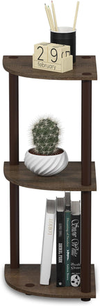 Furinno TURN-N-TUBE Corner Shelf, 3-Tier Corner Bookshelf, Display Storage - Image 6