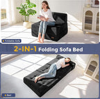 MAXYOYO 8" Folding Sofa Bed, Fold Out Chair Bed Sleeper Chair, Convertible - Image 3