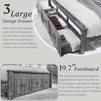 Aitjunz Farmhouse King Size Bed Frame - Image 5