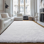 PAGISOFE Fluffy Shaggy Area Rug 5x8, Plush Rugs - Image 3