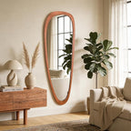 WallBeyond Asymmetrical Mirror, Irregular Mirror Full Length, Boho Wall Mirrors - Image 2