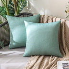 MIULEE Pack of 2 Decorative Outdoor Solid Waterproof Throw Pillow Covers Spring by MIULEE
