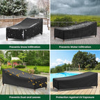 Mrrihand Chaise Lounge Cover, Patio Furniture Covers, Patio Lounge Chair Cover - Image 6