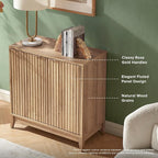 mopio Brooklyn Fluted Storage Cabinet, Modular Accent Buffet Sideboard - Image 5