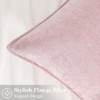 decorUhome Summer Couch Euro Sham Throw Pillow Covers 24x24 Set of 2, - Image 3