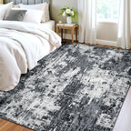 RELEANY Washable Area Rugs 4'x6' Non-Slip Modern Abstract Soft - Image 3