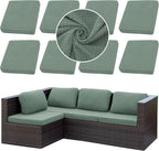 Outdoor Cushion Covers Set, Replacement by SUKAIKEQA