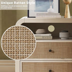 Oak&Sparrow Rattan Nightstand Set of 2, 23.6'' Rattan End Table - Image 5