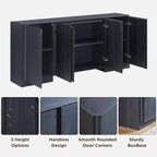 JXQTLINGMU 66" Large Sideboard Buffet Cabinet - Image 5