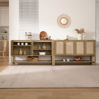 SICOTAS Rattan Sideboard Buffet Cabinet - Image 4
